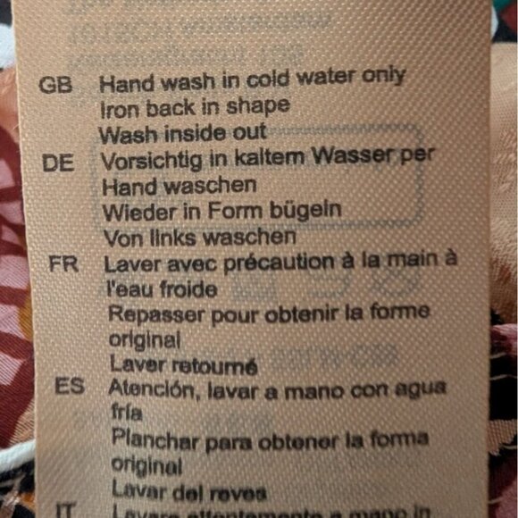 Scotch & Soda Sun Ray Asymmetrical Skirt Womens Size Medium Tan Floral Short - Picture 9 of 13